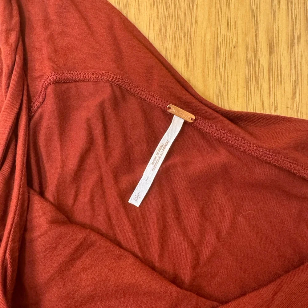 Free People One Shoulder Shindig Tank in Terracotta